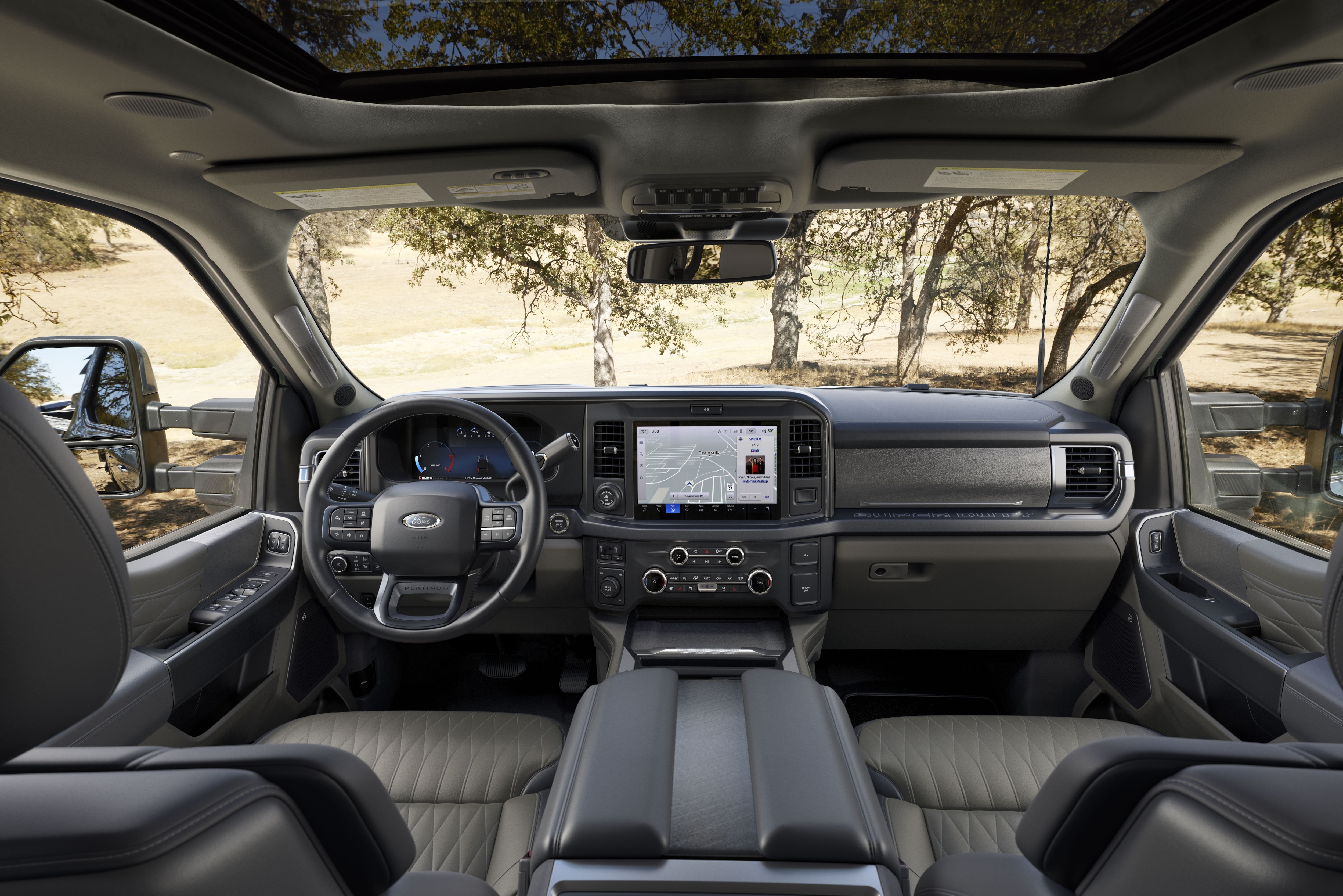 2025 Super Duty F-350 Platinum Plus with Smoked Truffle Interior.